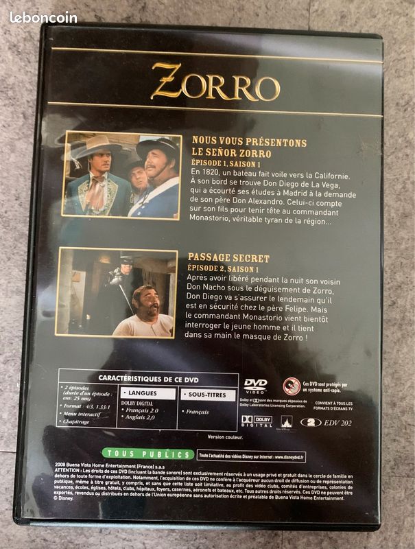 Lot de 3 DVD Zorro (image 4)