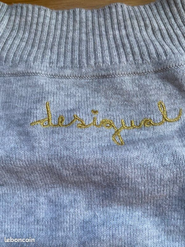Pull Femme Desigual Mélange Laine Acrylique - Taille M - Très Bon État