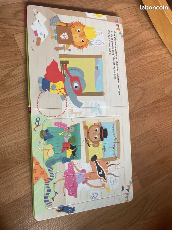Mes premier puzzles livre Léon est grognon (image 4)