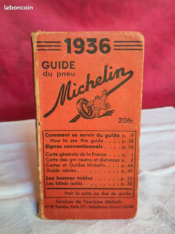 Guide michelin année 1936 (image 1)