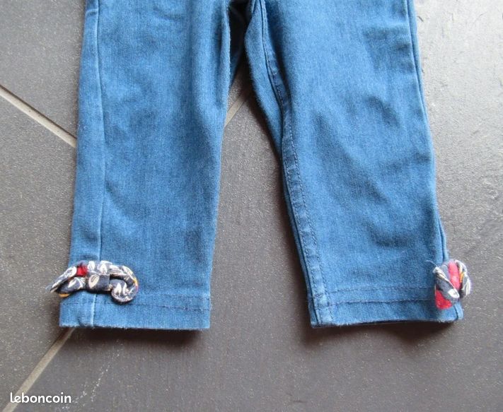 Legging / Pantalon fille 9 mois Sergent Major + don d'un bavoir (image 3)
