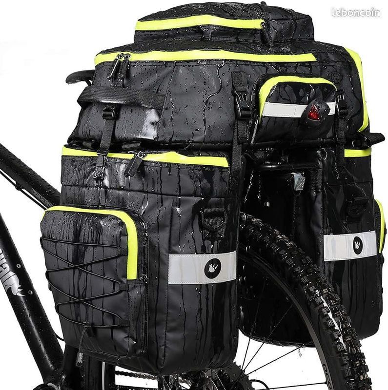 BAIGIO 75L Sacoche Vélo Porte-Bagage Arrière, Sac de Cadre Velo