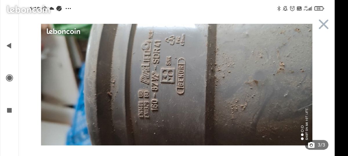 Tuyau PVC diamètre 160 (image 3)