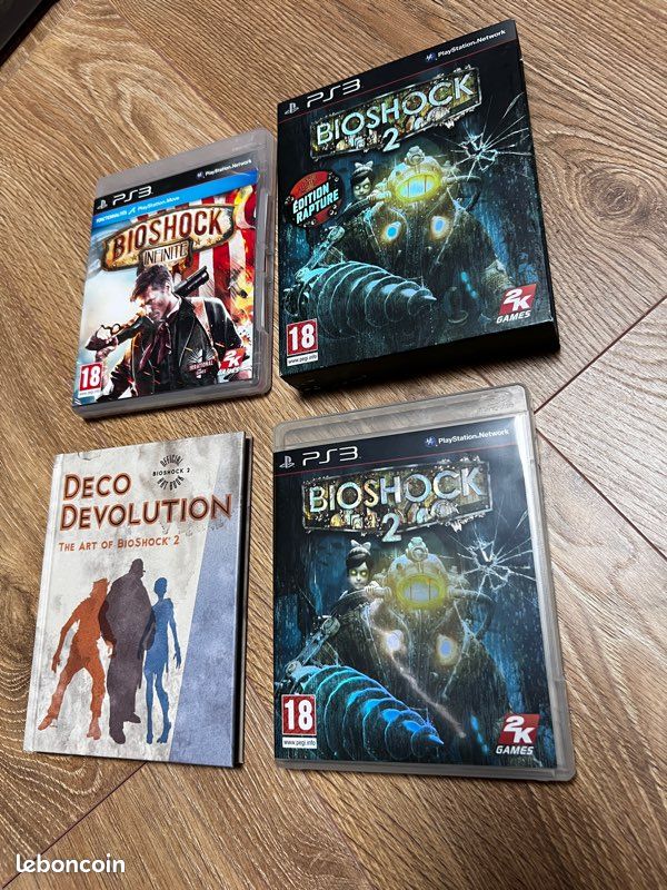 Jeux PS3 Bioshock 2 édition Rapture et Bioshock 3 - Jeux vidéo