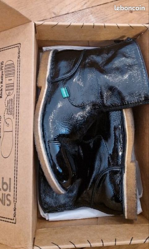 Bottines noires kickers (enfant) (image 4)