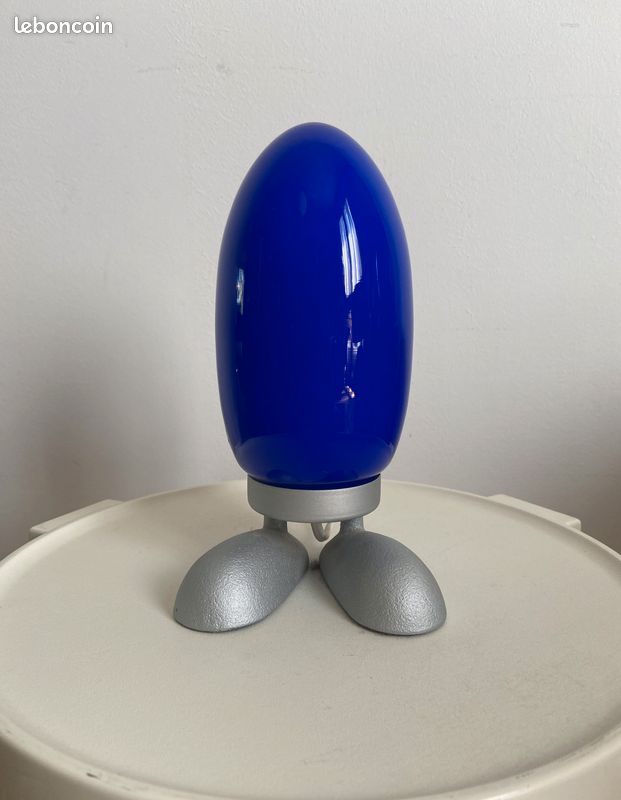 IKEA FJORTON – lampe/veilleuse bleue – design Tatsuo Konno, années 1990 (image 1)