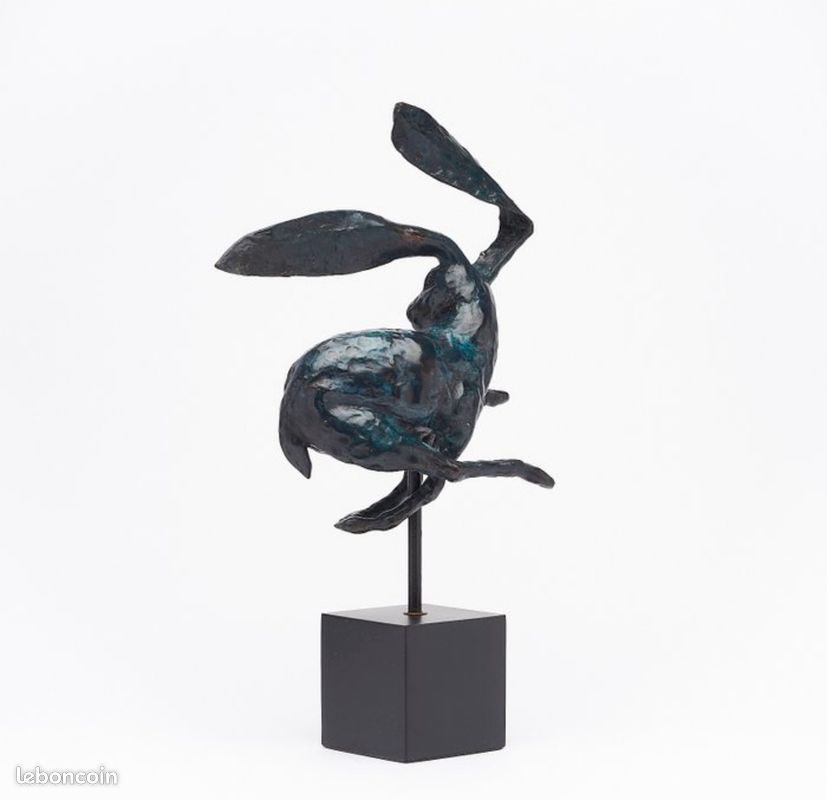 Sculpture Bronze Lièvre (image 3)