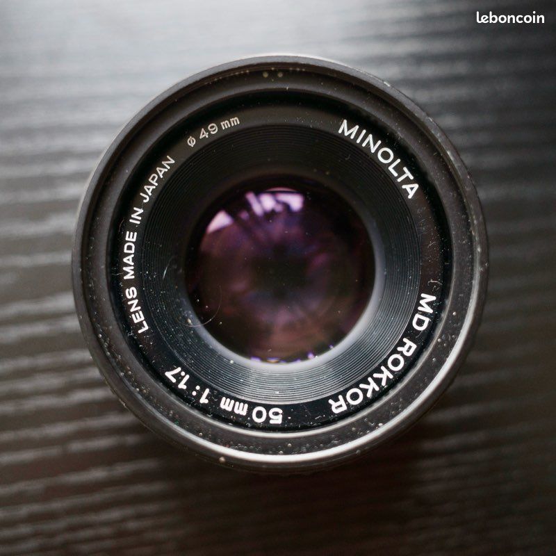 Objectif Minolta MD Rokkor 50mm F/1.7 - Monture MD - Très Bon état