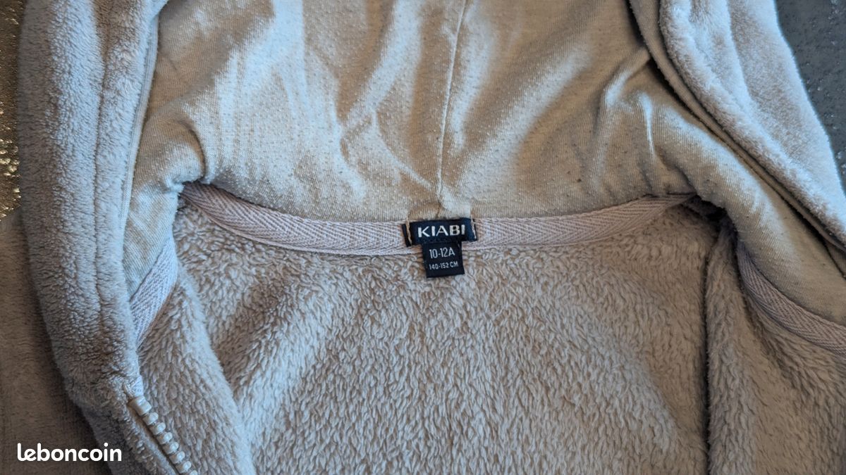 Gilet zippé capuche polaire garçon Kiabi 10 ans (image 3)