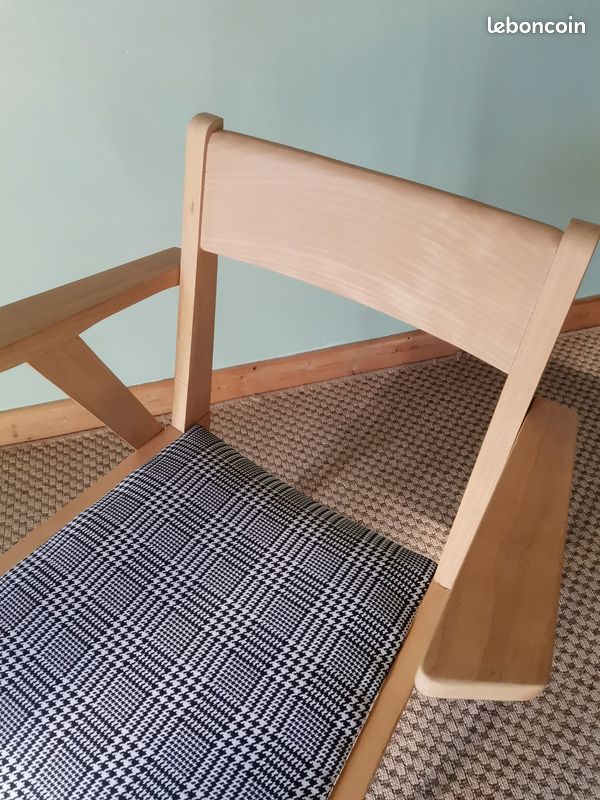 Fauteuils motifs pied de poule #2 (image 6)