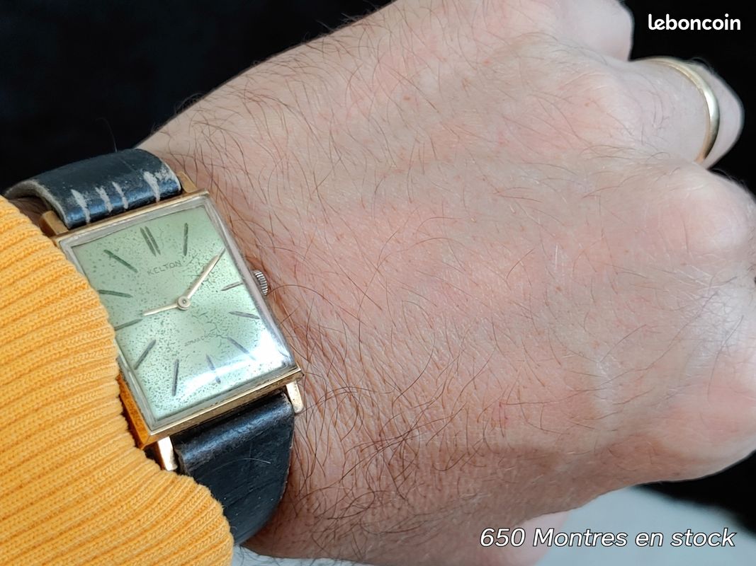 Montre Mécanique Vintage KELTON Pour Homme - À Remontage Manuel, Sans Bracelet, Pour Pièces Ou Réparation