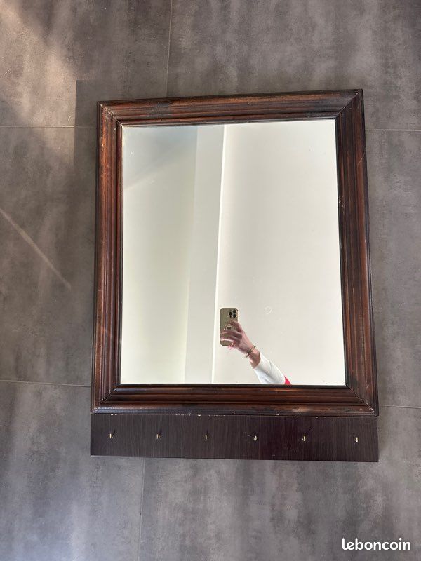Miroir en bois massif 60x70 cm (image 1)