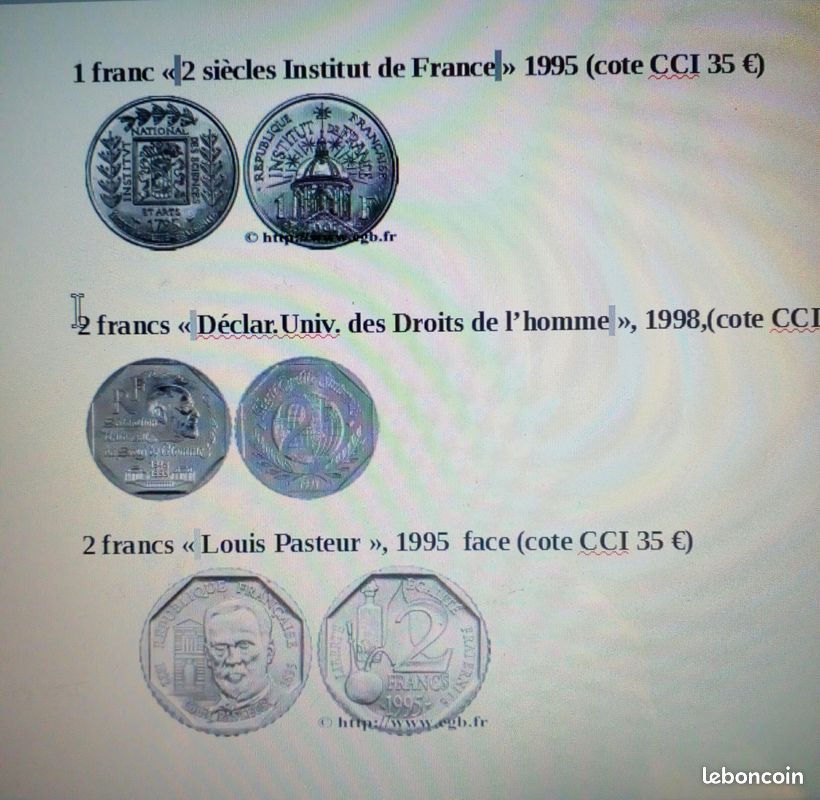 12 pièces de monnaie françaises (différentes) (image 3)