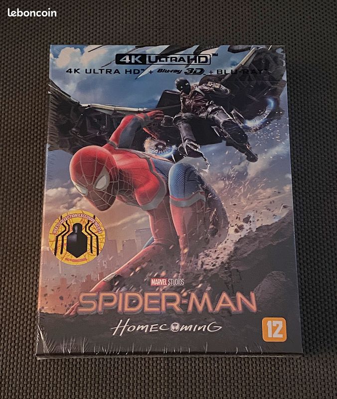 Blu Ray Steelbook "Spider-Man Homecoming" 4K Weet Collection Fullslip A1 Ed - mrtsteph (image 1)