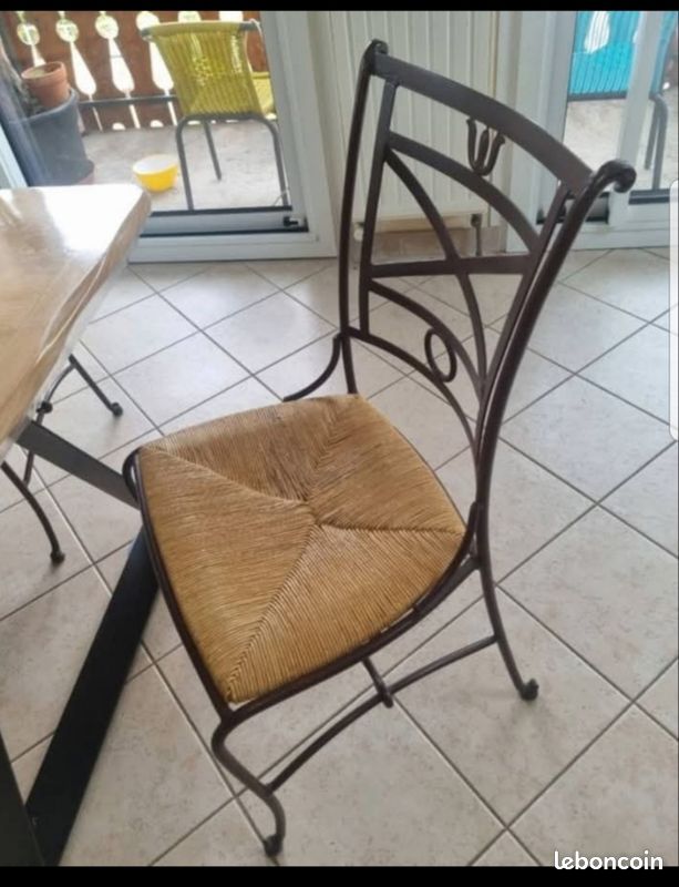 Chaises fer forge (image 1)