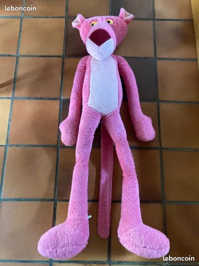 Grande Panthère rose peluche vintage années 80 (image 7)