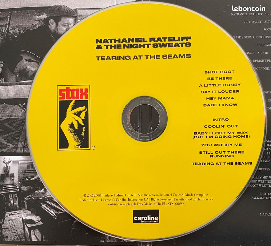 CD de Nathaniel Rateliff & The Night Sweats - "Tearing At The Seams" (image 4)