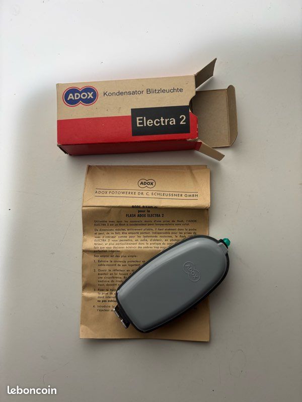 Flash Ancien Adox Electra 2 – Pour Pièces Ou Réparation, Non Testé