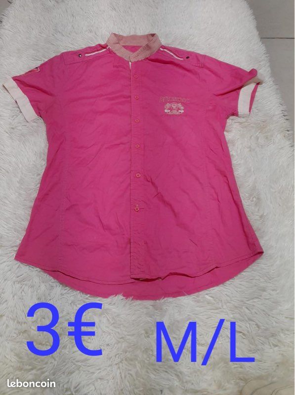 Chemise manche courte taille M/L (image 1)