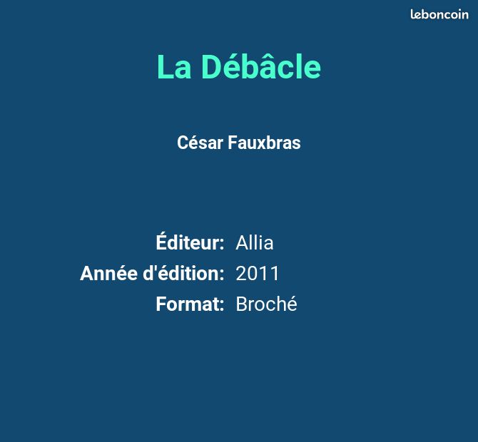 La Débâcle - César Fauxbras (image 2)