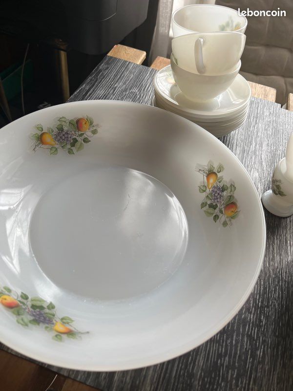 COUVERCLE PETIT BOL Faitout Arcopal Vintage motif Fruitier Pommes EUR 9,90 - FR