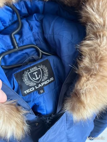 Veste En Vison Dark Ted Lapidus Taille 38 - Occasion Très Bon état, Doublure Fourrure, Marron