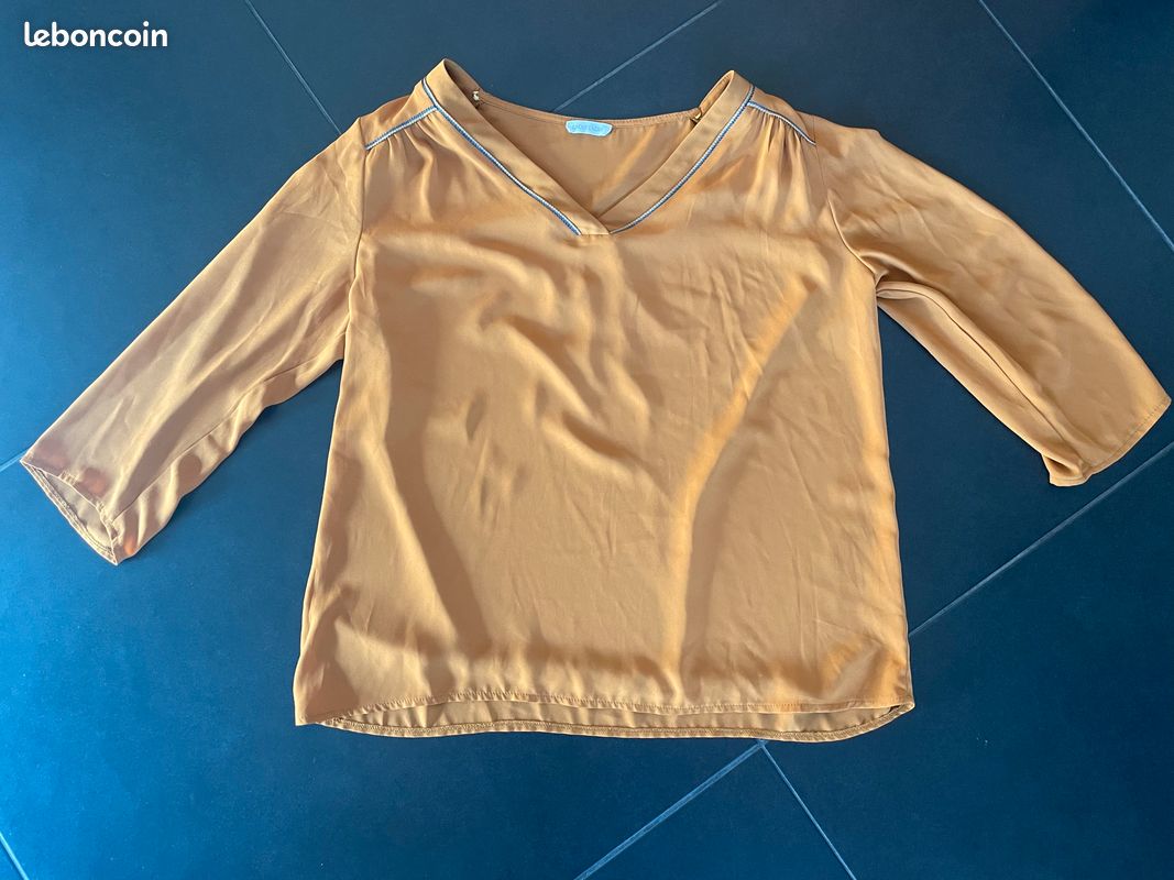 Blouse moutarde Cache cache taille 40 (image 2)
