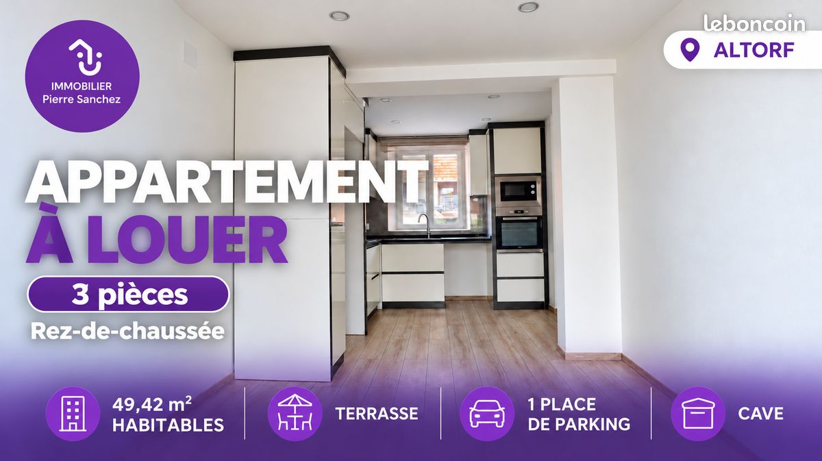 Appartement 3 pièces 49 m² · à Altorf · 49 m² · 800 €/mois