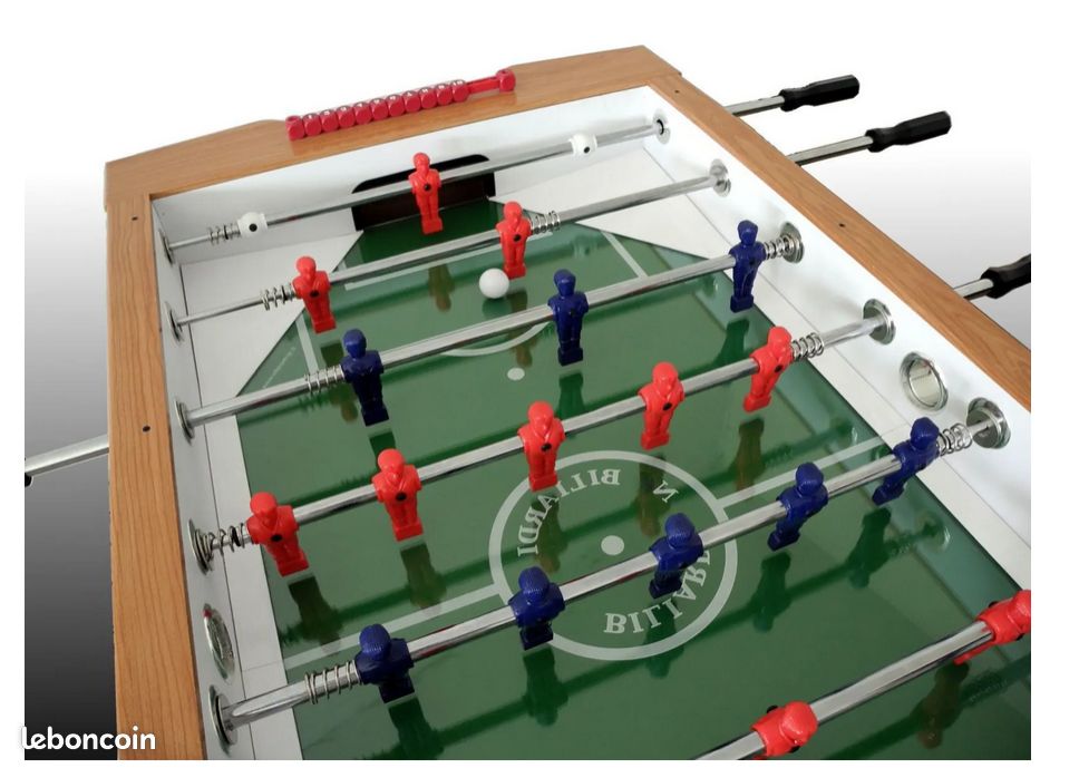 Baby-foot Junior Kangui – 119 X 92 X 80 Cm – 2 à 4 Joueurs – Barres Télescopiques – Dès 8 Ans