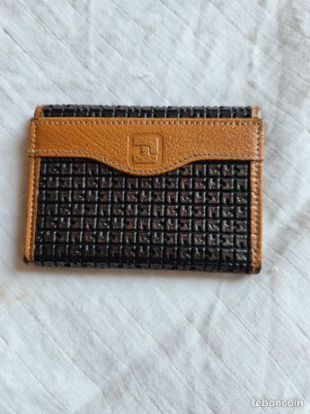 Porte-cartes / Porte-monnaie Ted Lapidus En Cuir Noir - Neuf (sans étiquette)