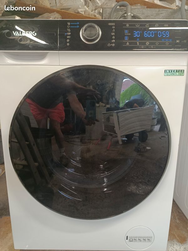 Lave linge Valberg 10 kg 1400 trs min A+++ super silence (image 1)