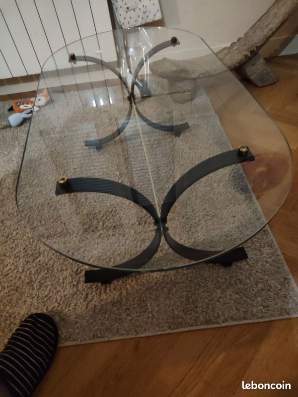 Table basse en verre (image 1)