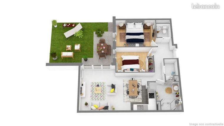 Appartement 3 pièces 66 m²