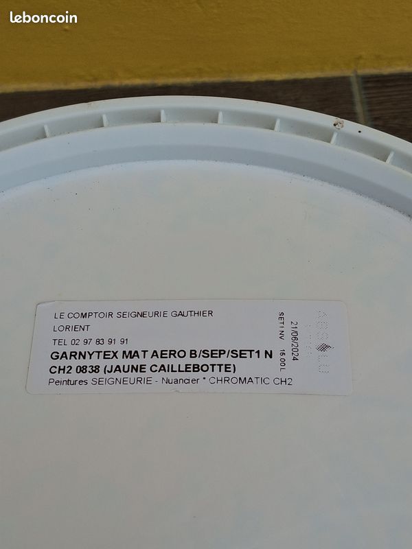 Peinture acrylique Seigneurie-Gauthier pour façades extérieures - Garnytex 15 L x 2 (image 3)