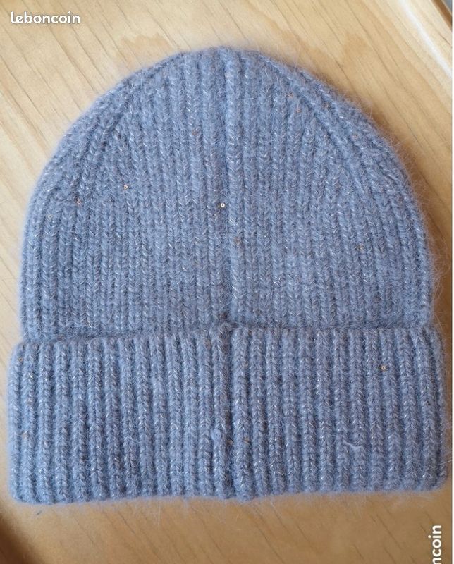 ✴️Bonnet Lulu Castagnette, Neuf, Laine Angora (image 5)