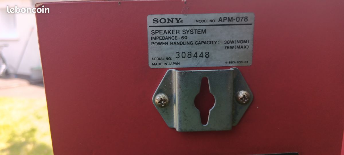 Enceintes amplifiées Sony APM-007AV - Photo, audio & vidéo