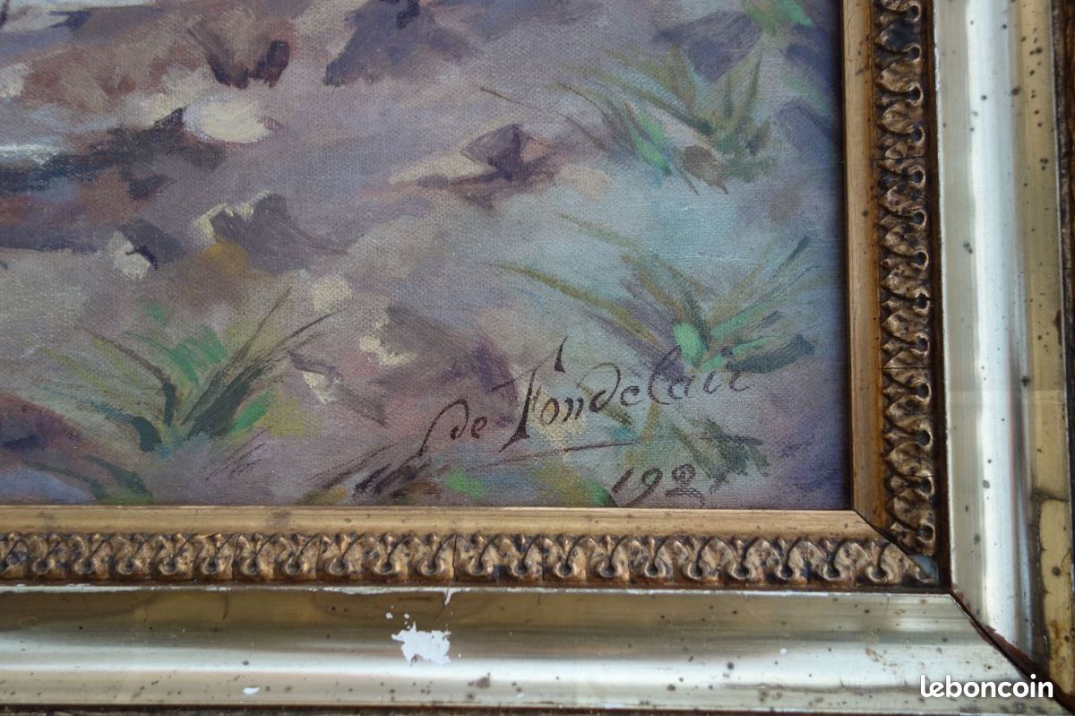 Tableau Méditerranée Marseille 1920 (image 3)