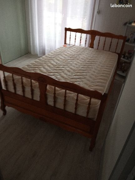 Lit 120cm complet avec literie (image 1)