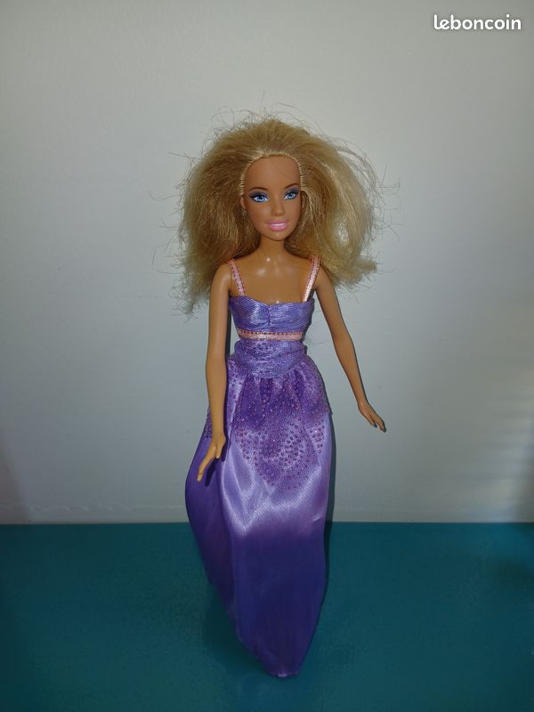 Robe En Soie Violette Pour Poupée 62-64 Cm – Idéale Pour JUMEAU, BRU Et Autres Poupées Anciennes Ou Modernes
