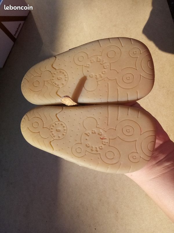Chaussures souples nude 21 tout cuir babybotte (image 2)