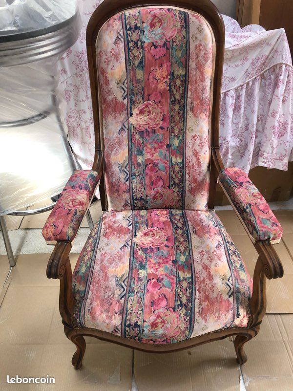 Fauteuil Voltaire de style Louis-Philippe (image 2)