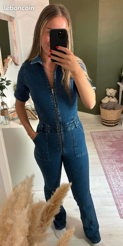 Fermeture éclair Combinaison Jean Mango Combinaison Jean Femme