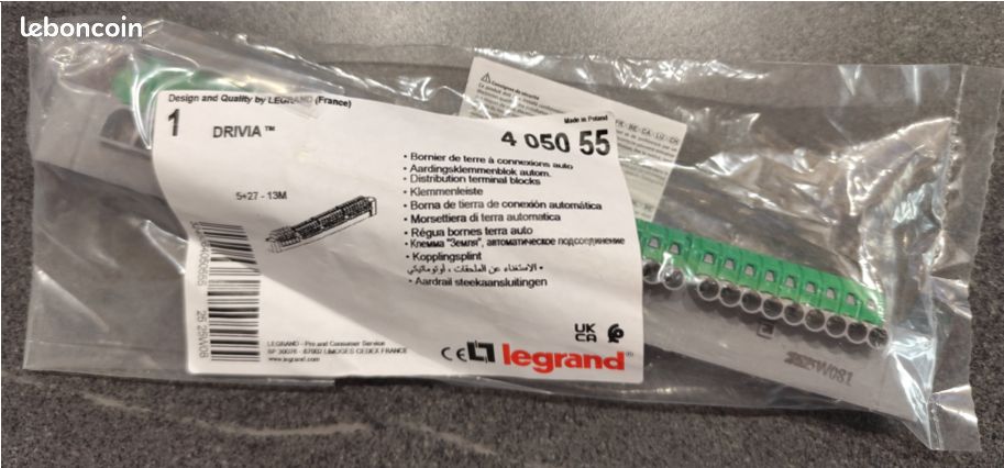 Barrette De Terre Legrand – Borne De Mise à La Terre, Pour Terrasse, Neuve