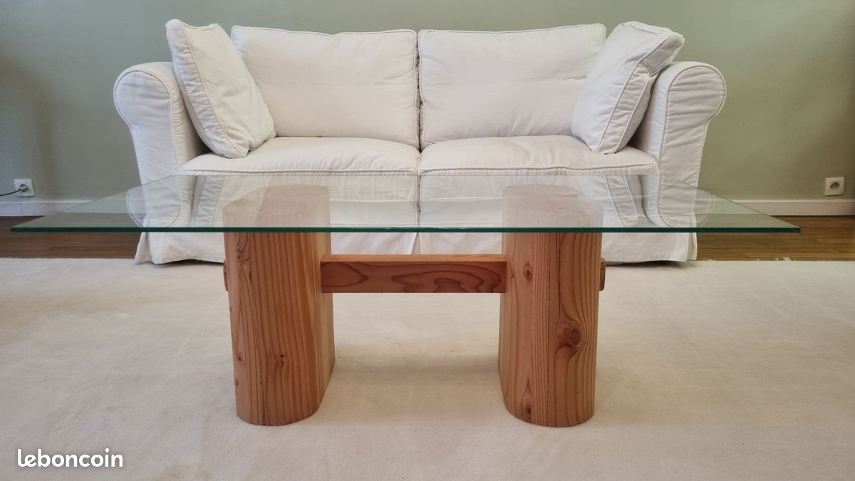 Table basse design bois massif (image 6)