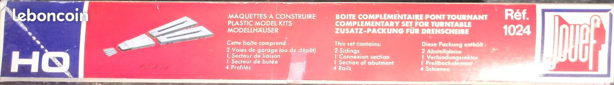 Maquette Jouef - Boîte Complémentaire Pour Pont Tournant 1024 - NEUF