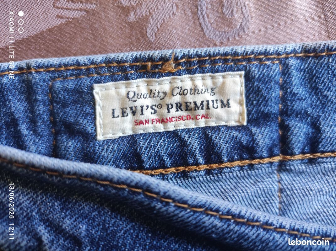 ✨ Jean Levi’s 512 Slim Taper – Bleu Brut Authentique – État Neuf – W31 L32 ✨ (image 8)