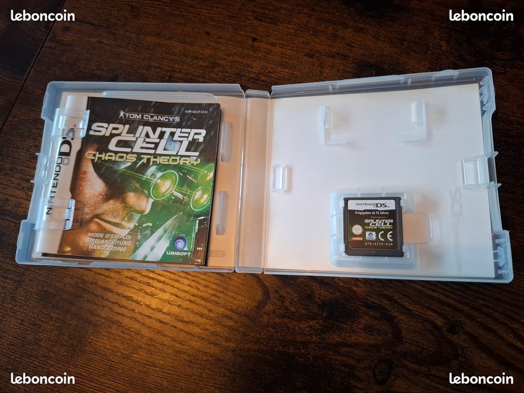 Jeu Nintendo DS Splinter Cell - Version Action, Classification 12+, En Très Bon état Complet