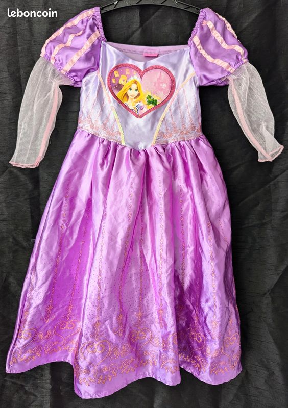Déguisement princesse Raiponce 5-6 ans Disney Vêtements