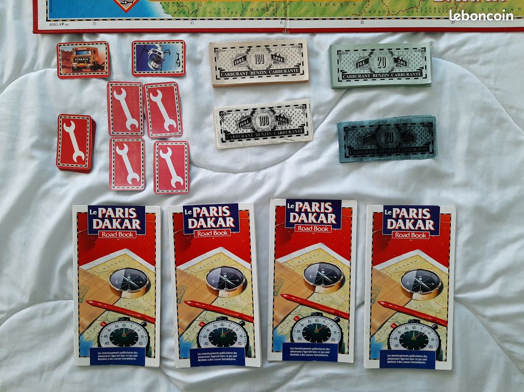 Jeu De Société MB Le Paris Dakar De 1985 - Complet (boîte Abîmée)