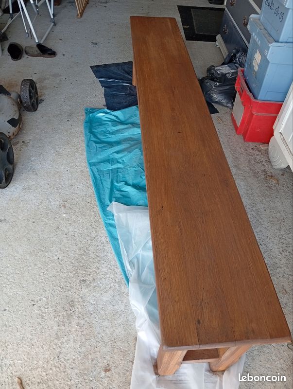Banc chêne massif 2mx 0,30cm 460euros (image 2)